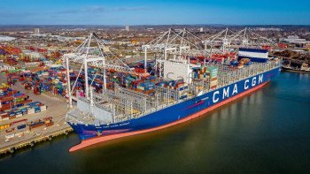 Container Ship at Southampton