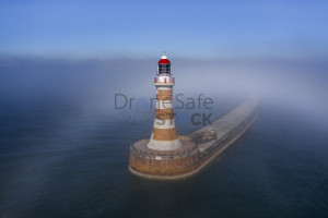 Roker pier breaking the fog