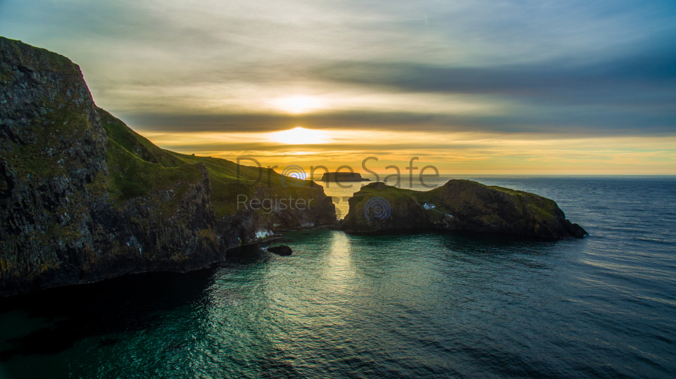 Sunset Carrick-a-rede