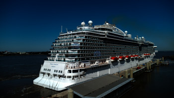 Regal Princess Cruise Ship Docked at Liverpool Cruise Terminal